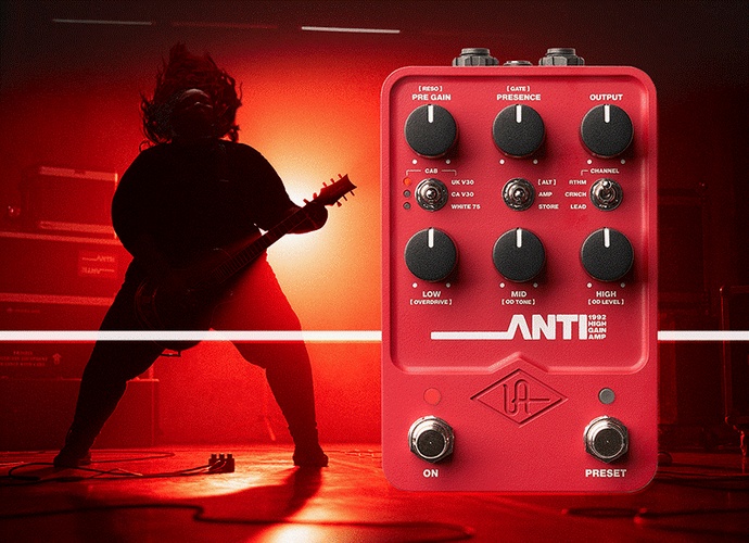 Universal Audio releases UAFX ANTI 1992 High Gain Amp emulator pedal