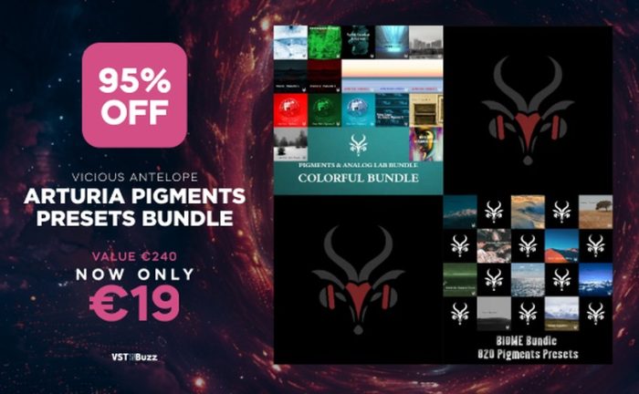 VST Buzz Arturia Pigments Presets Bundle