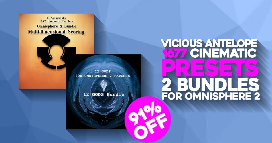 Save 91% on 30-in-1 Omnisphere Bundle by Vicious Antelope