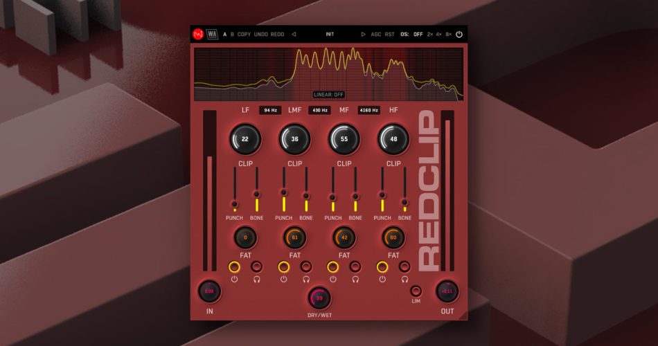 W.A. Production releases Redclip multiband clipper effect plugin