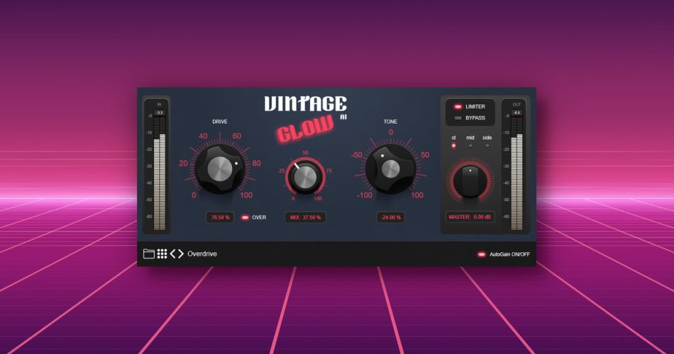 2B Played Music releases Vintage Glow AI effect plugin at intro offer