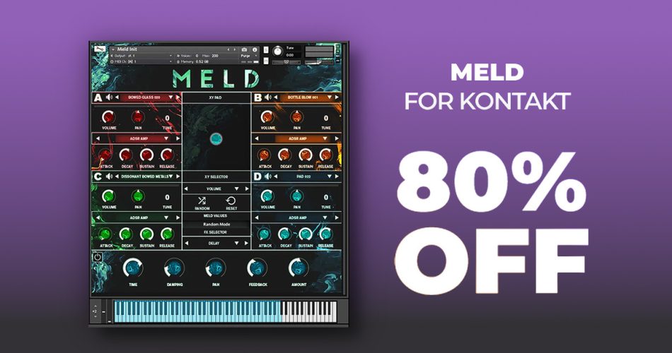 MELD pads, drones and soundscapes for Kontakt on sale for .99 USD