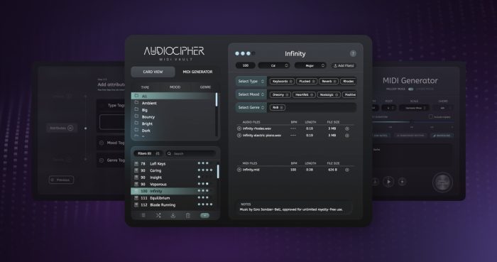 AudioCipher MIDI Vault