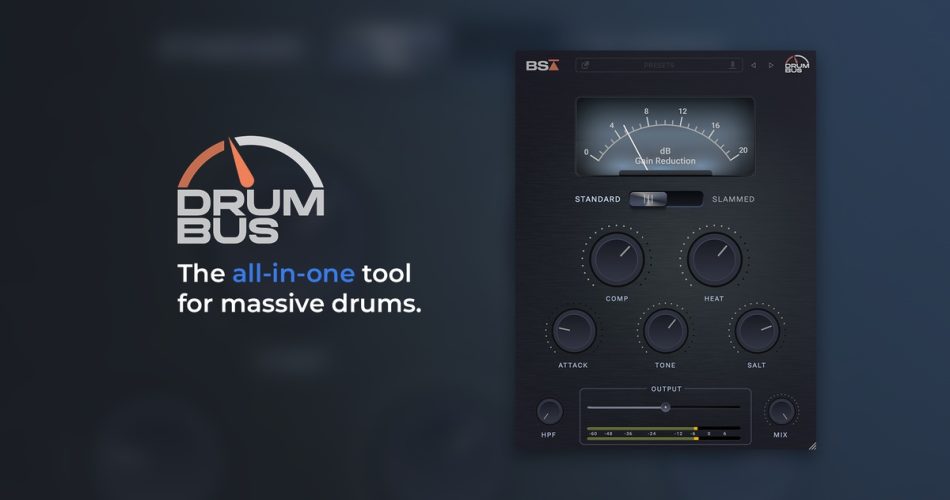 Drum Bus all-in-one tool for massive drums by Black Salt Audio