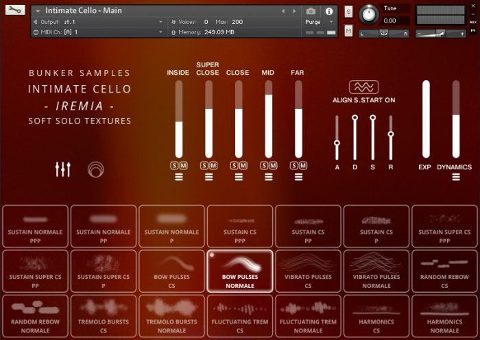 Bunker Samples Intimate Cello Iremia