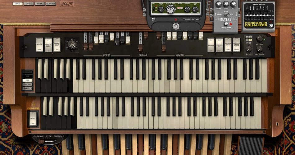 Cherry Audio revives iconic Blue3 Tonewheel Organ with new features and affordability