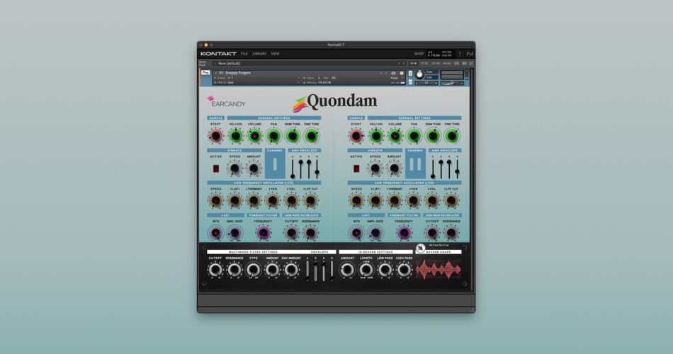 Earcandy releases Quondam sample library for Kontakt