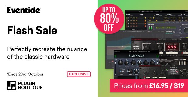 Save up to 80% on Eventide Audio’s plugins and bundles