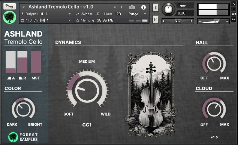 Forest Samples releases Ashland Tremolo Cello for Kontakt