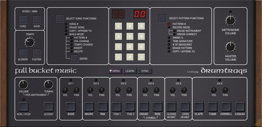 Full Bucket Music releases DrumTraqs free drum instrument