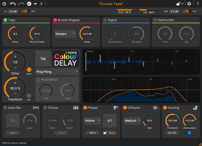 HOFA-Plugins releases Colour Delay effect plugin