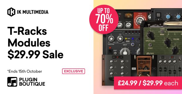 T-Racks Modules by IK Multimedia on sale for $29.99 USD