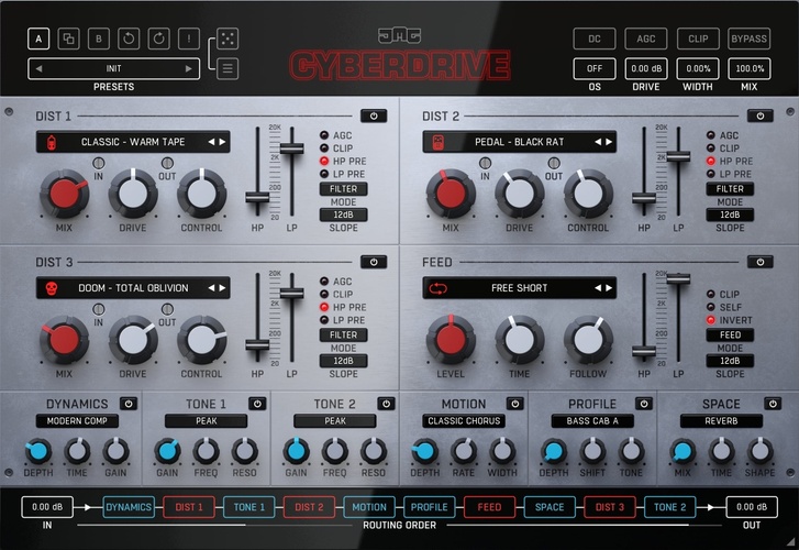 United Plugins updates Cyberdrive distortion plugin to v1.1