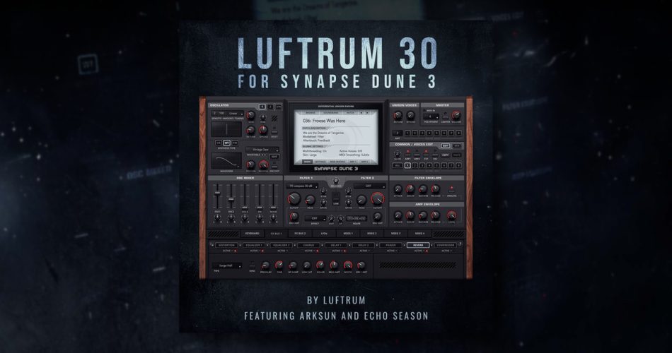 Luftrum releases Luftrum 30 soundset for Dune 3 synthesizer