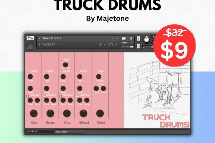 Truck Drums for Kontakt by Majetone on sale for  USD