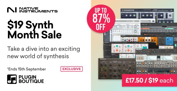 PIB Synth Month: Native Instruments plugins on sale for  USD