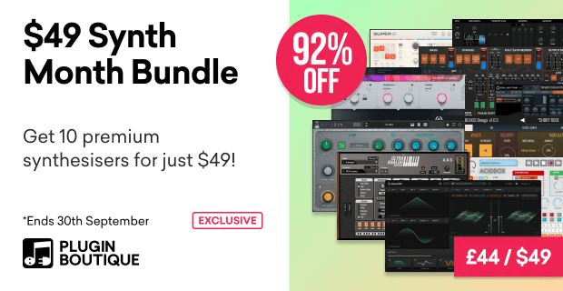 Plugin Boutique Synth Bundle: 10 synth plugins for $49 USD!