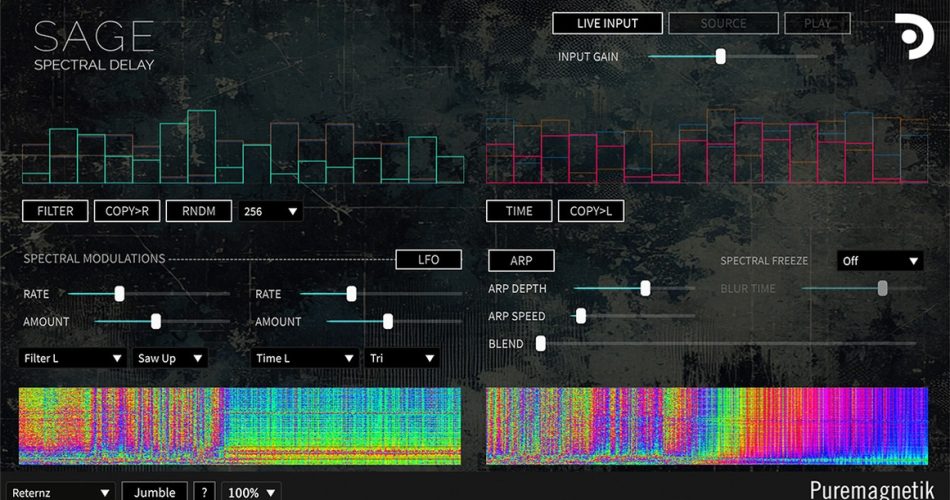 Puremagnetik releases Sage spectral delay effect plugin