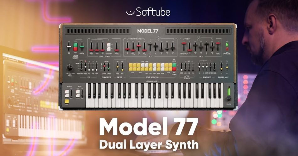 Softube launches Model 77 software synthesizer instrument