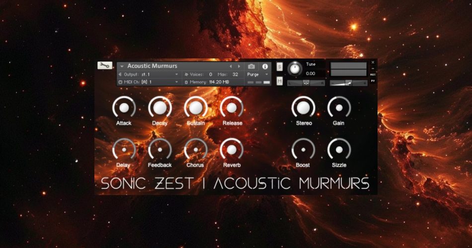 Sonic Zest releases Acoustic Murmurs sample library for Kontakt