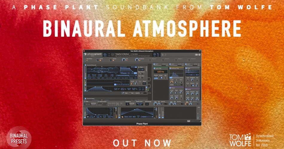 Tom Wolfe releases Binaural Atmosphere soundset for Phase Plant