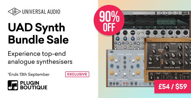 UAD Synth Bundle: Opal, Minimoog & PolyMax on sale for $59 USD