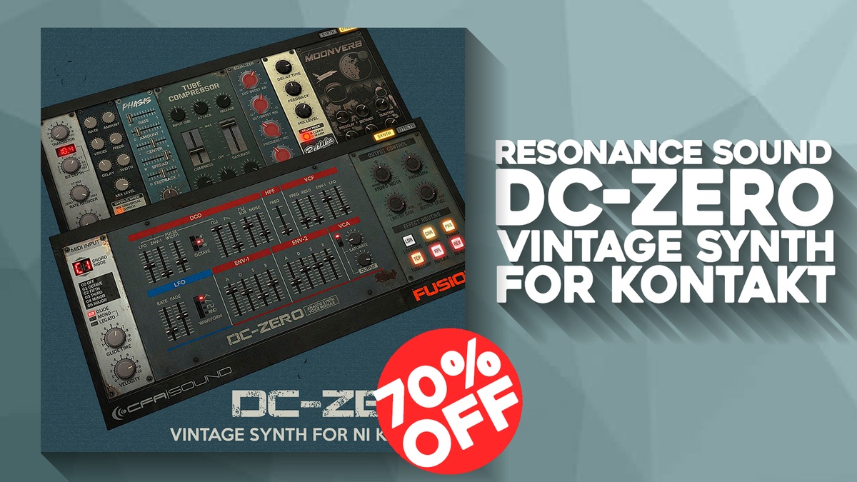 Save 70% on DC-ZERO vintage synth for Kontakt by CFA-Sound