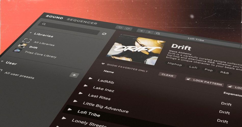 Drift drum expansion for Triaz & Triaz Player by Wave Alchemy