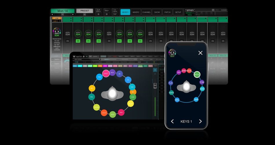 Waves announces eMo IEM immersive in-ear mixing software for eMotion LV1