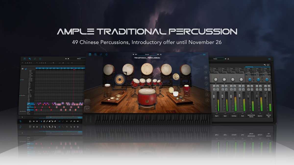 Ample Sound releases Ample China Traditional Percussion virtual instrument