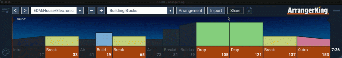 ArrangerKing dragging block borders