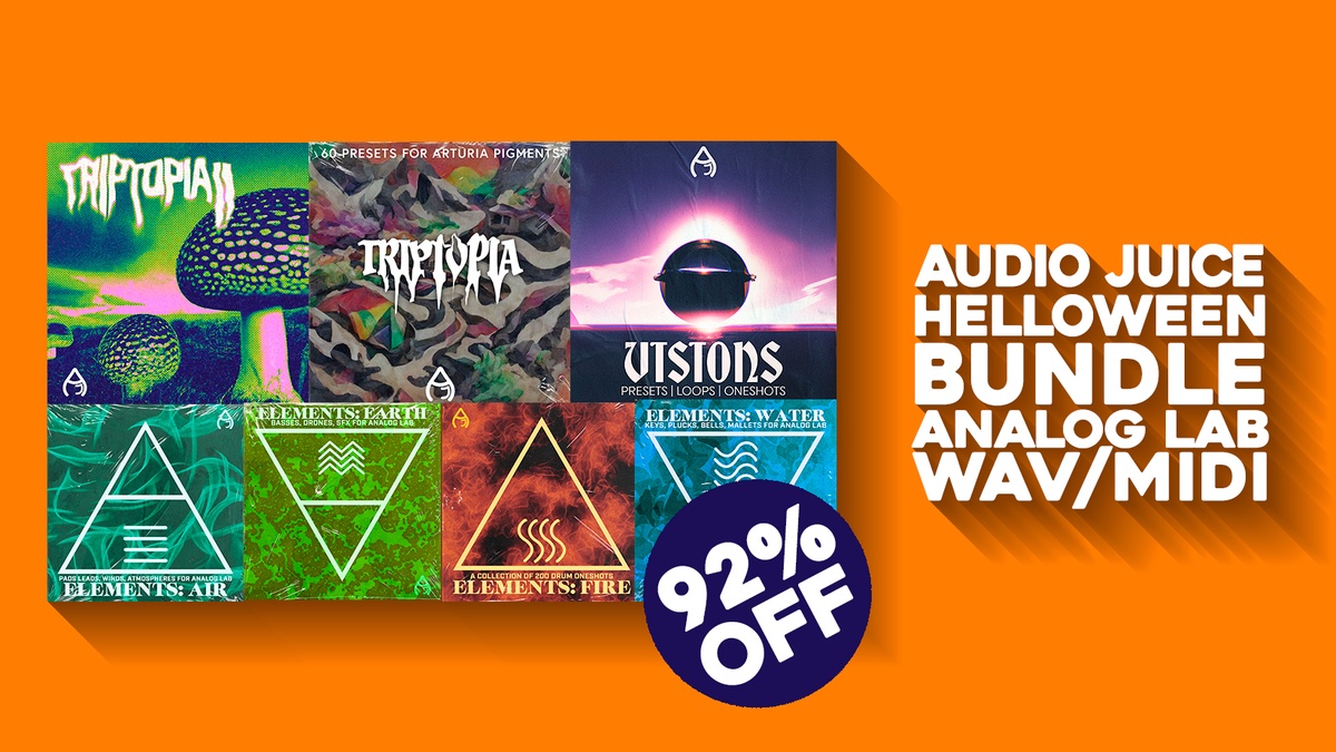 Save 92% on Audio Juice Halloween Bundle for Analog Lab & Pigments