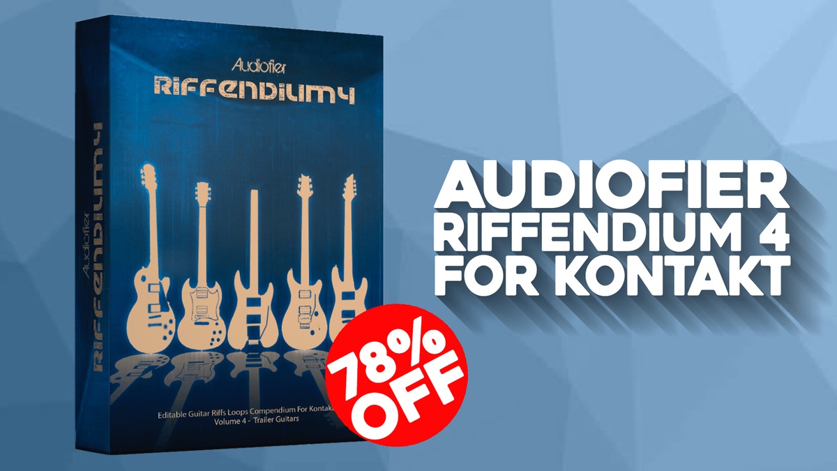 Save 78% on Riffendium 4: Trailer Guitars for Kontakt by Audiofier