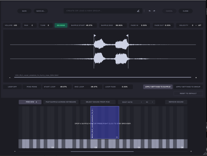 Audiomodern Soundbox editor