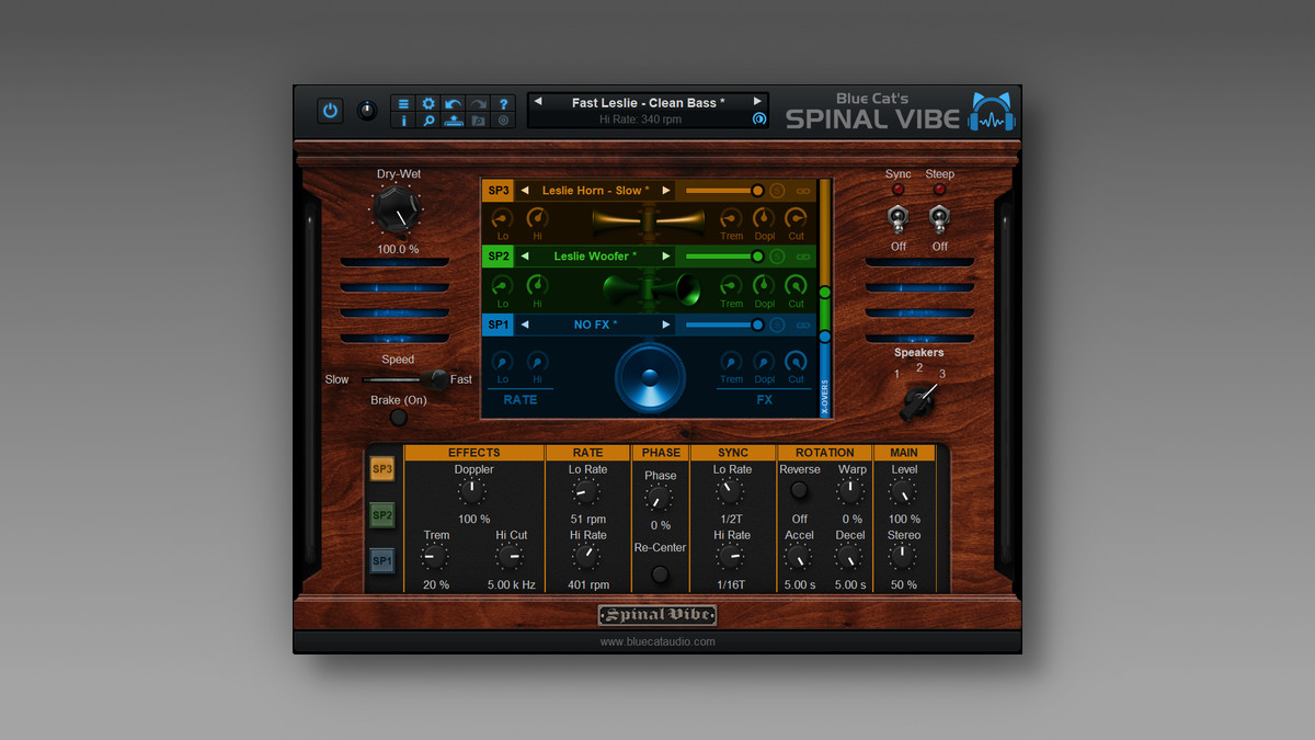 Blue Cat Audio releases Spinal Vibe rotary speaker plugin