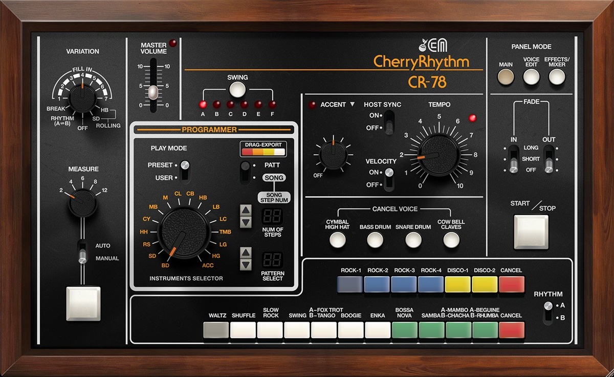 CR-78 Drum Machine by Cherry Audio on sale for $39 USD