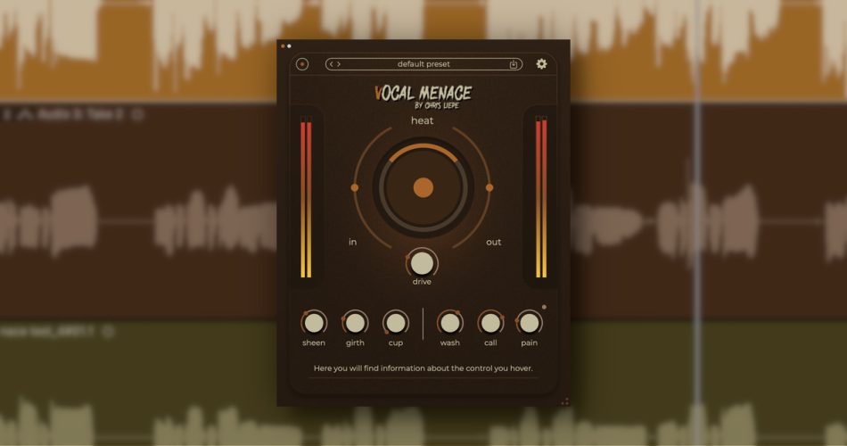 Vocal Menace free vocal effects plugin by Chris Liepe