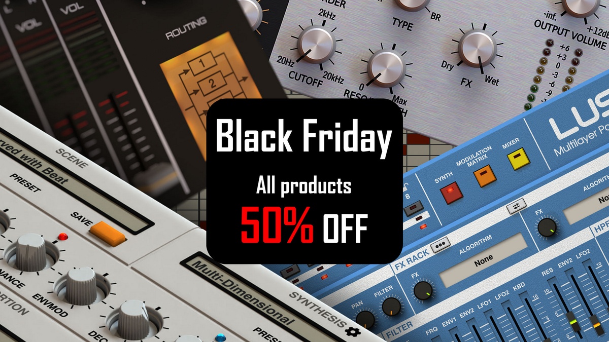 D16 Group Black Friday Sale: Save 50% on plugins & bundles