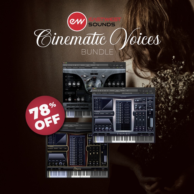 Save 78% on Cinematic Voices Bundle by EastWest