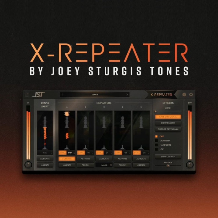 Joey Sturgis Tones releases X-Repeater stutter & glitch effect plugin