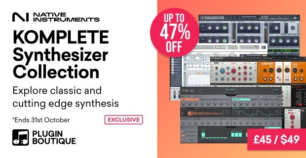 Native Instruments KOMPLETE Synthesizer Collection on sale for  USD