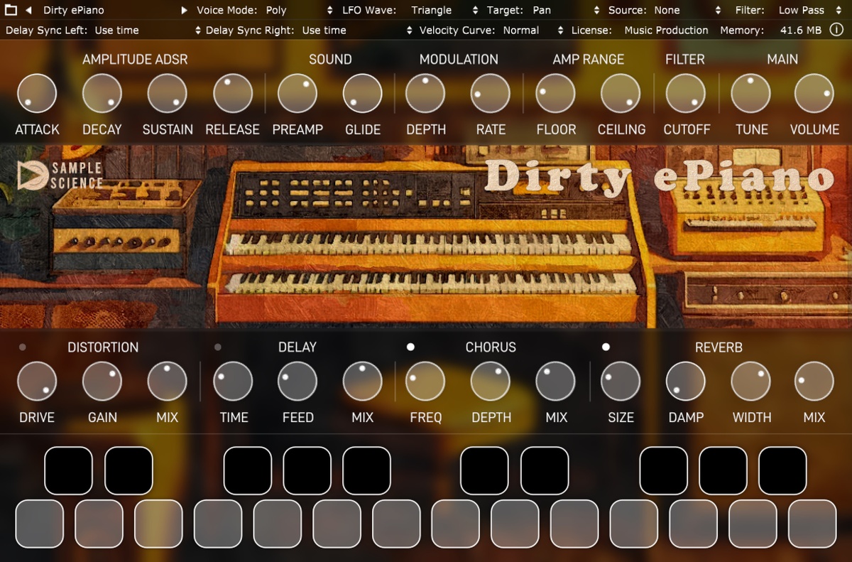 SampleScience releases Dirty ePiano free instrument plugin for Windows & macOS