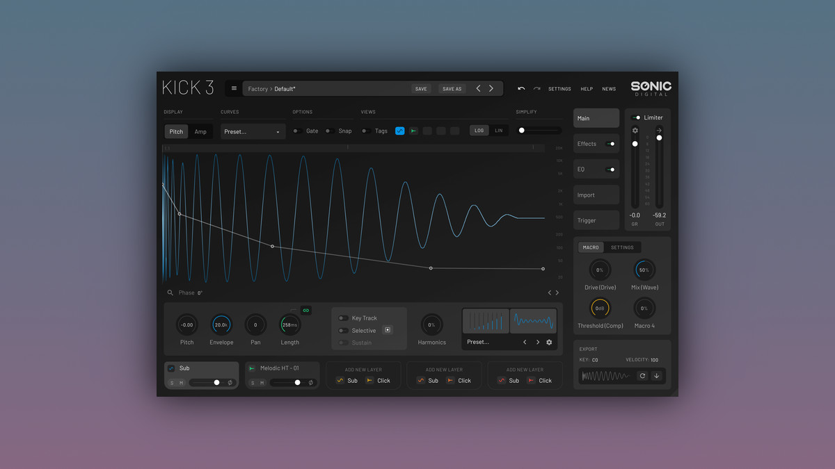 Sonic Academy releases KICK 3 kick drum synthesizer plugin