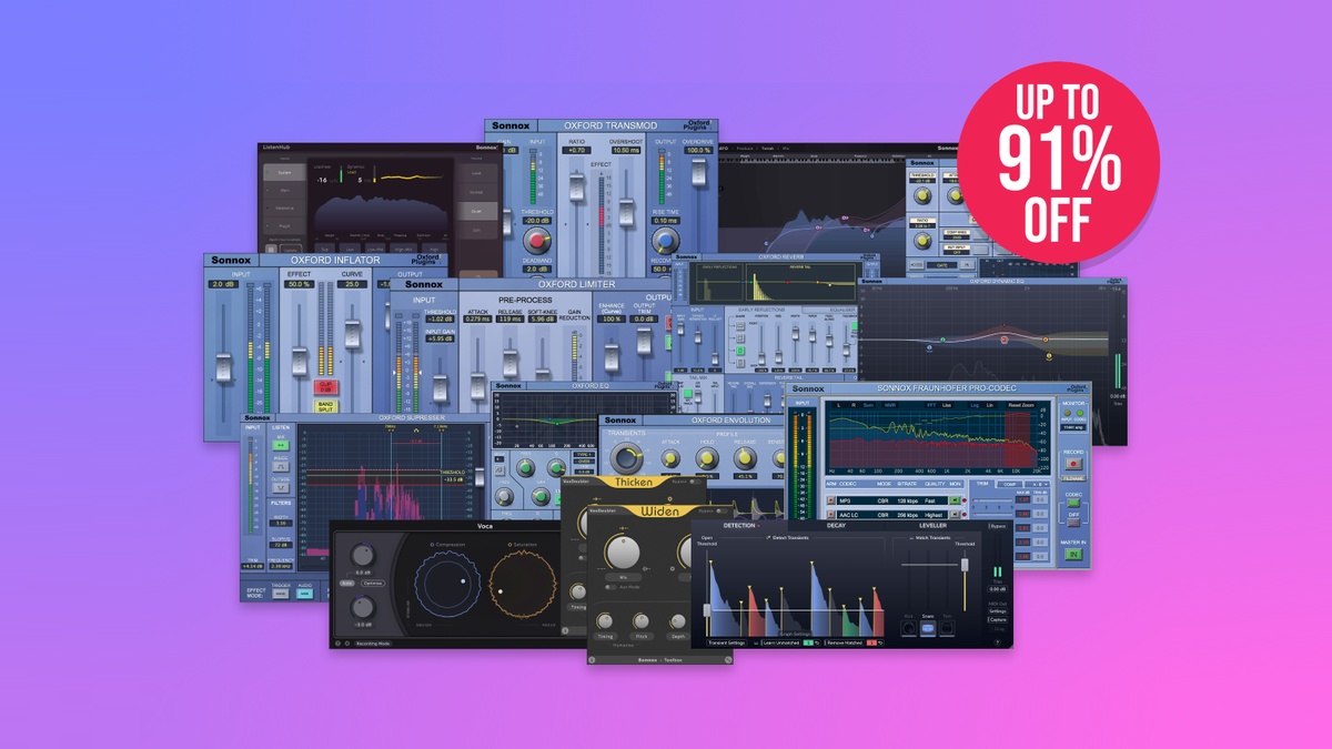 Save up to 91% on Sonnox audio plugins at Plugin Boutique