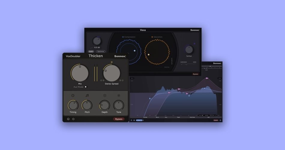 Sonnox Vocal Production Bundle: VoxDoubler, Voca & Claro for $59 USD