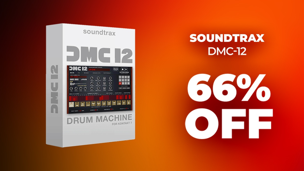 Save 66% on DMC-12 Drum Machine for Kontakt by Soundtrax