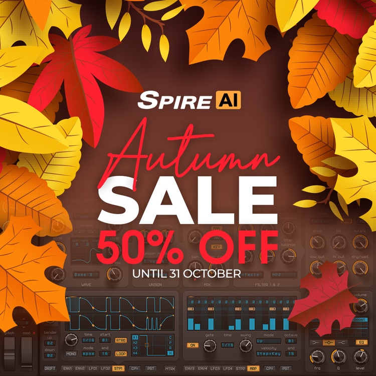 Reveal Sound Autumn Sale: Save 50% on Spire synthesizer and sound packs