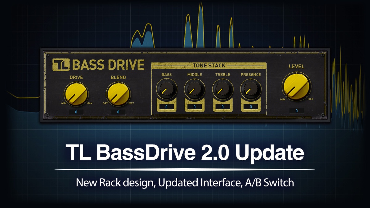 ToneLib updates TL BassDrive free guitar effect plugin to v2.0