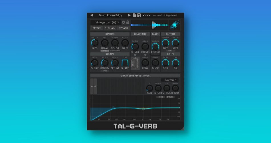 TAL Software releases TAL-G-Verb reverb effect plugin