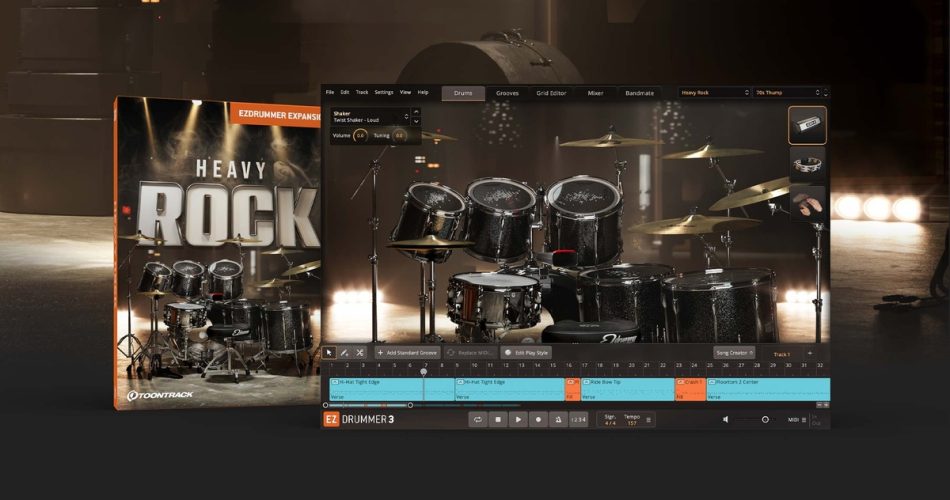 Toontrack launches Heavy Rock EZX drum expansion pack